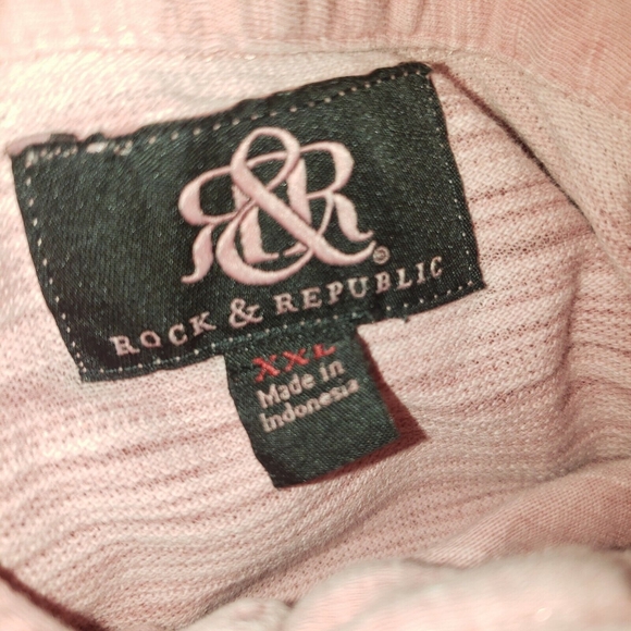 Rock & Republic S/S Polo Shirt Men's XXL Urban Red Pink Heathered Casual Golf - Picture 4 of 6